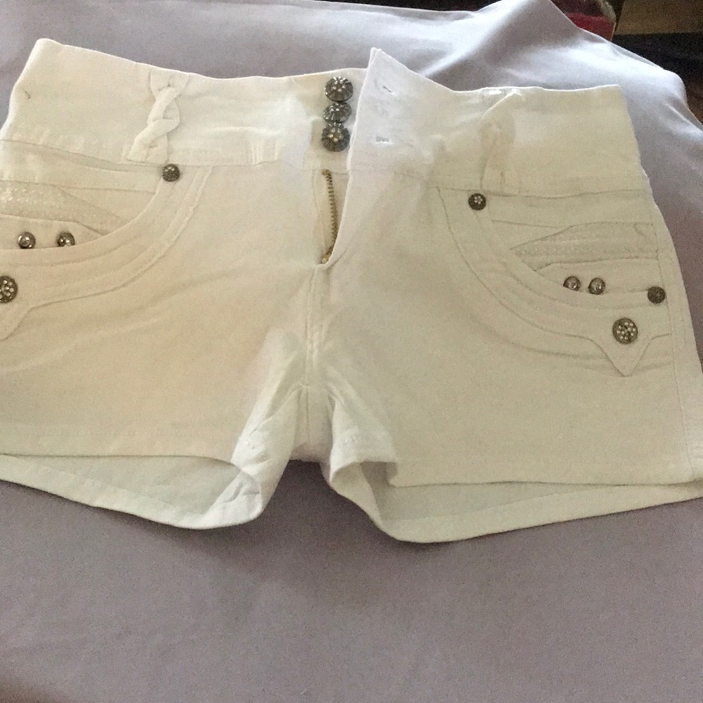 White shorts by Kalua.